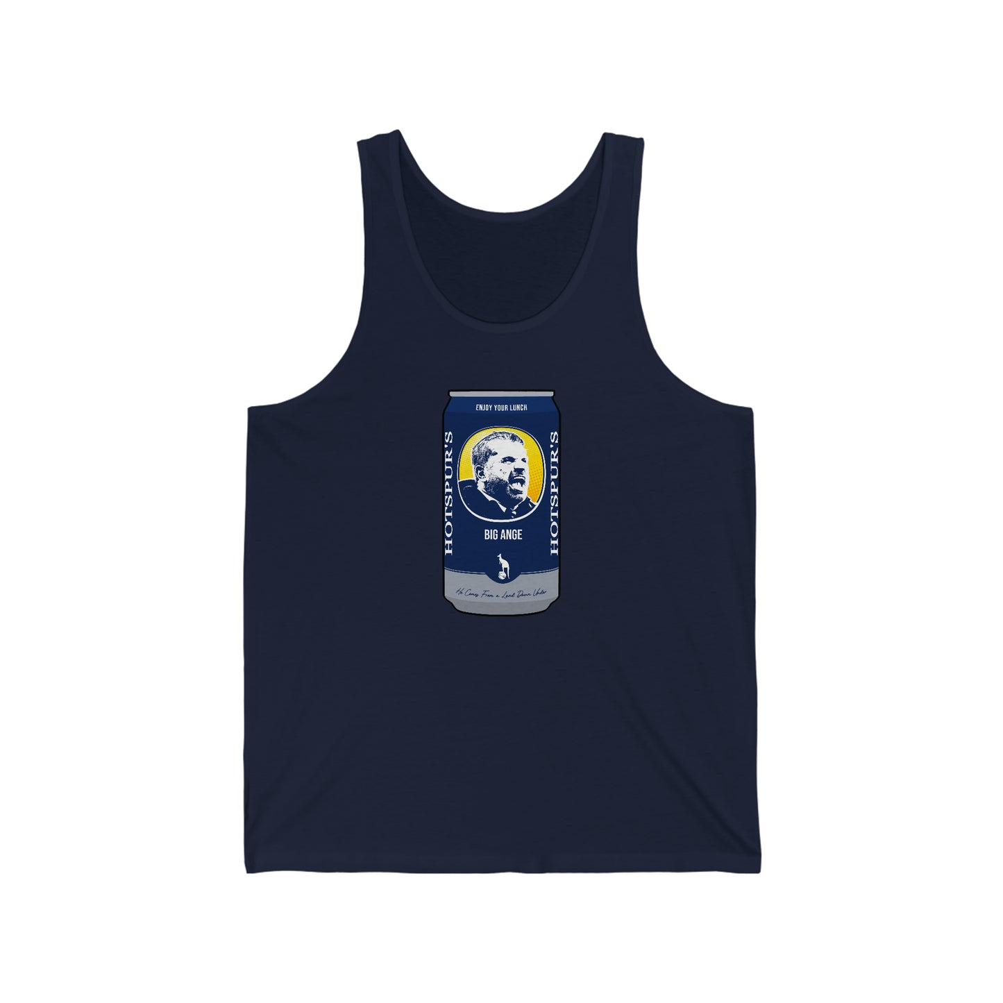 Ange Postecoglou Foster's Can Tottenham Hotspur Tank Top