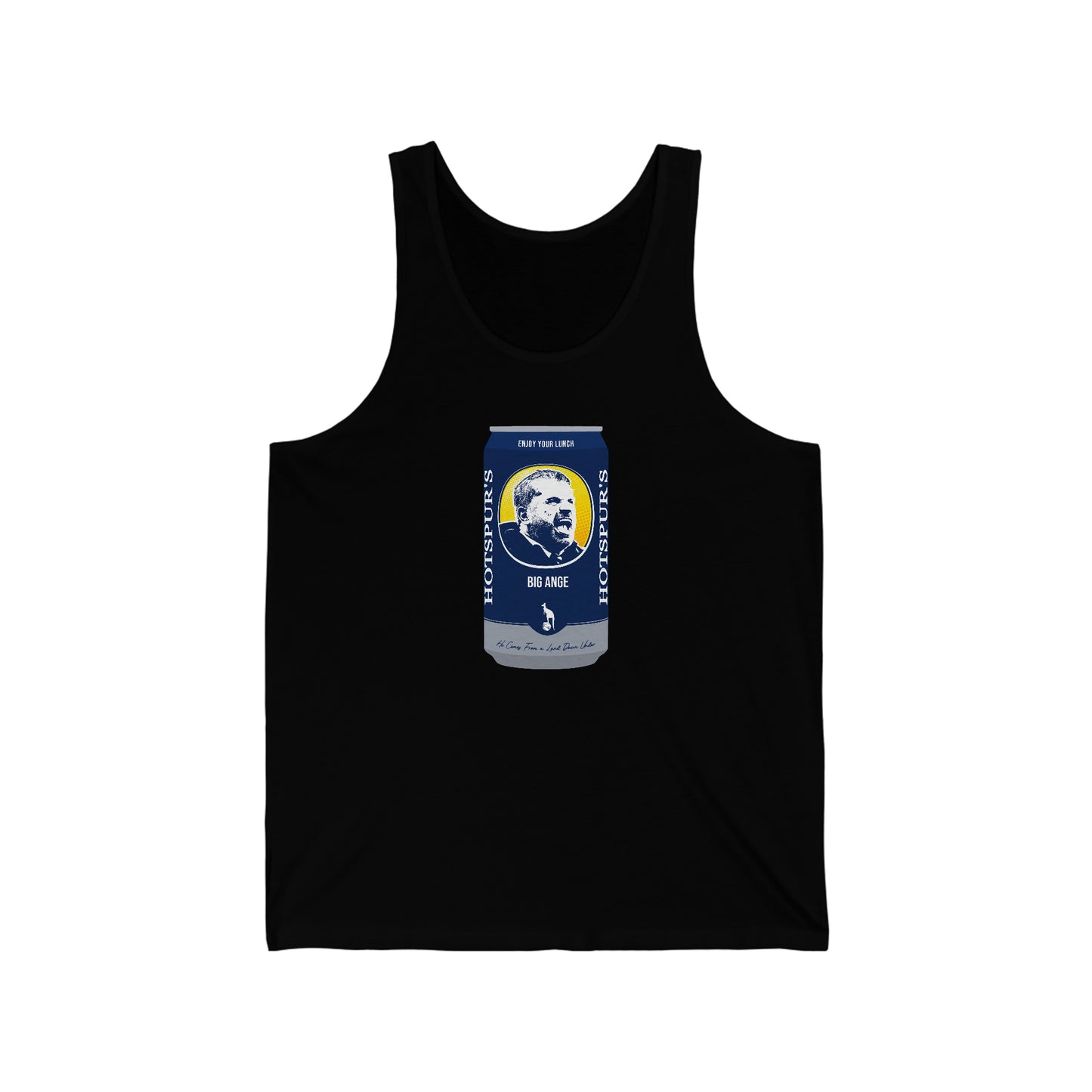 Ange Postecoglou Foster's Can Tottenham Hotspur Tank Top