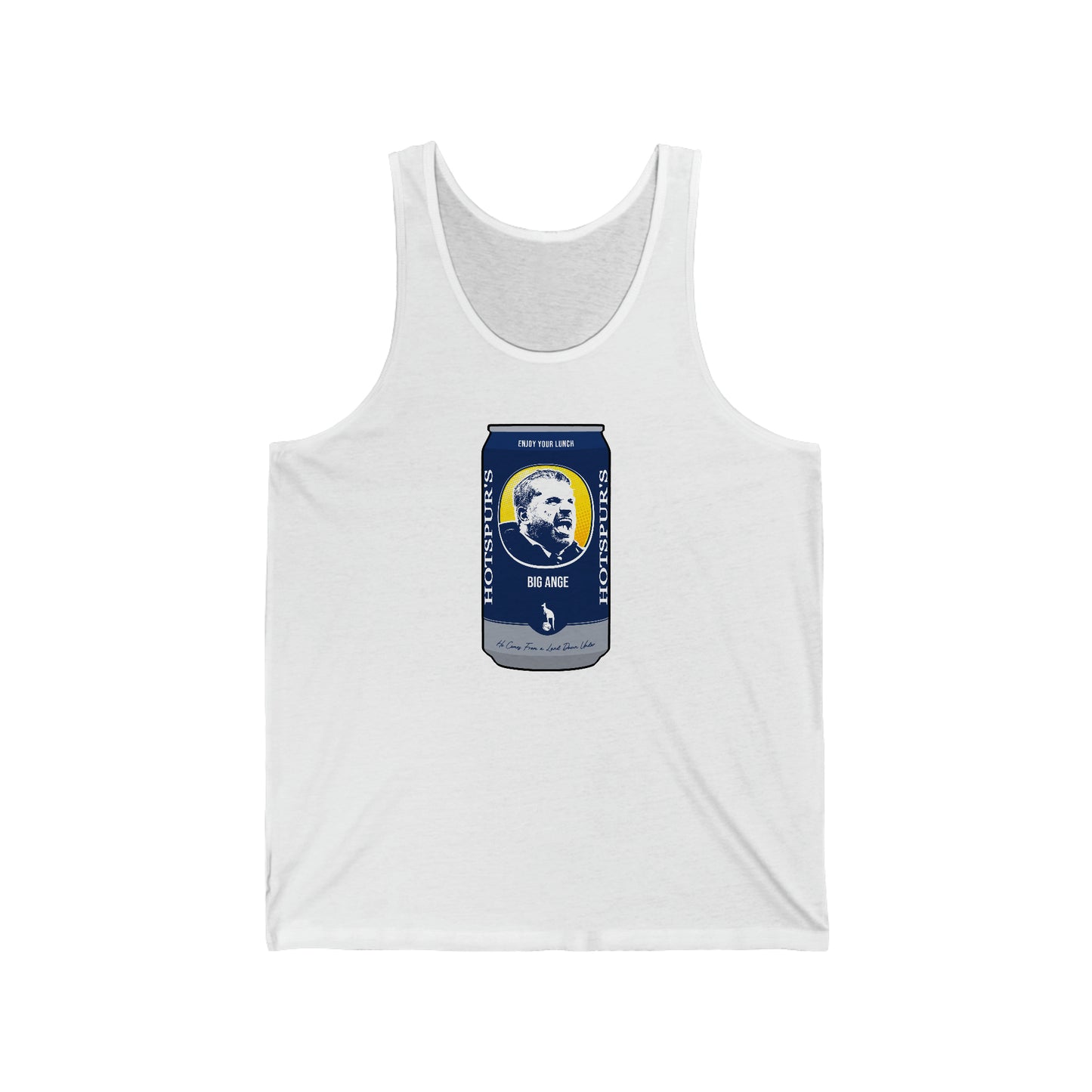 Ange Postecoglou Foster's Can Tottenham Hotspur Tank Top