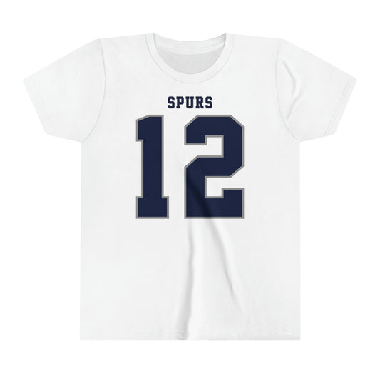 Emerson Royal Tottenham American Football Style Youth Short Sleeve Tee (front and back)