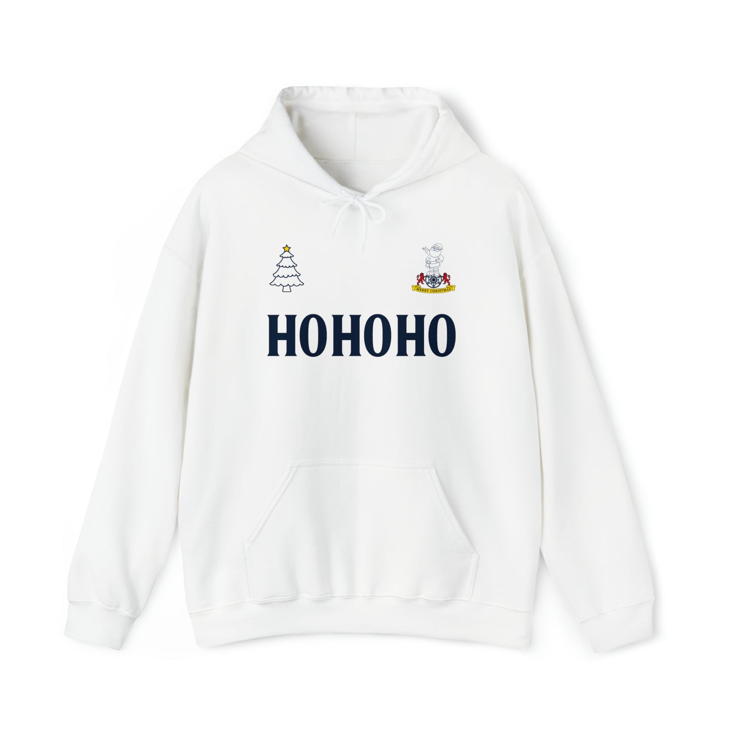 Tottenham Retro Kit Christmas Jumper-Style Hoodie