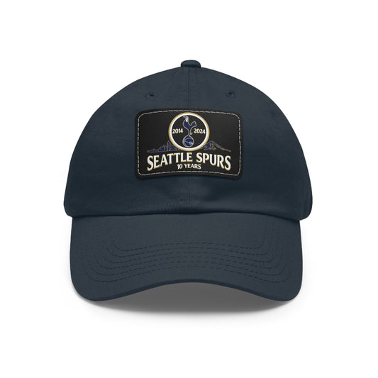 Seattle Spurs 10 Year Anniversary Leather Patch Dad Hat