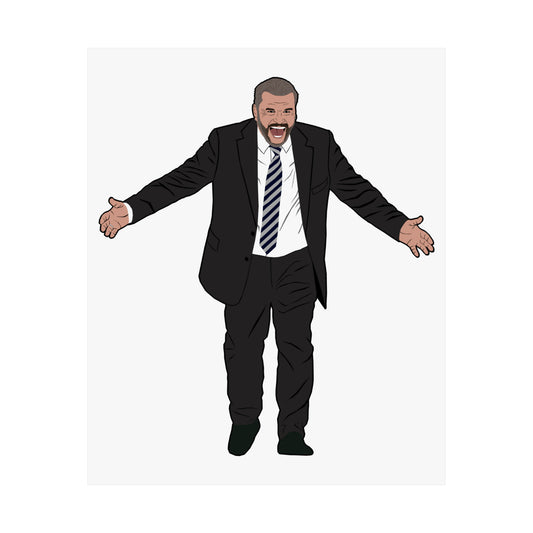 Ange Postecoglou Tottenham Poster