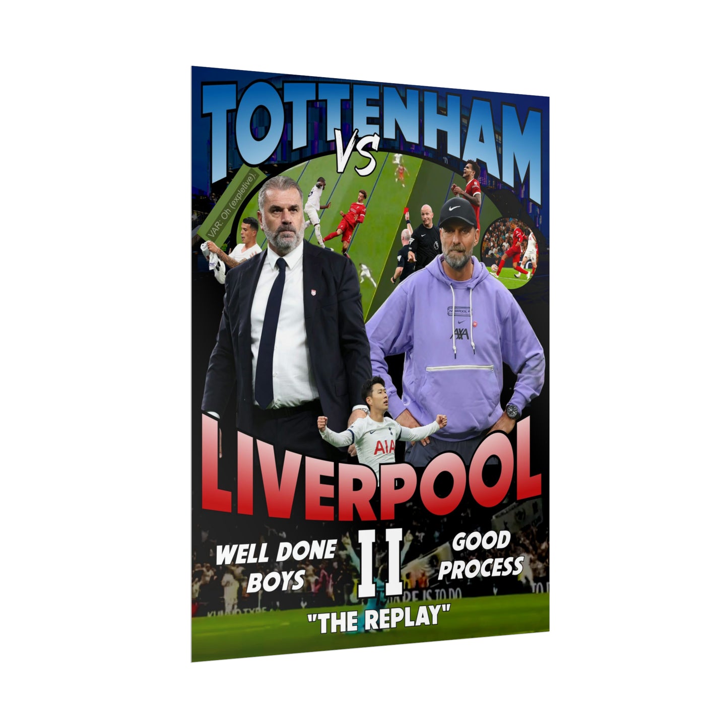 Tottenham Liverpool II "The Replay" Poster