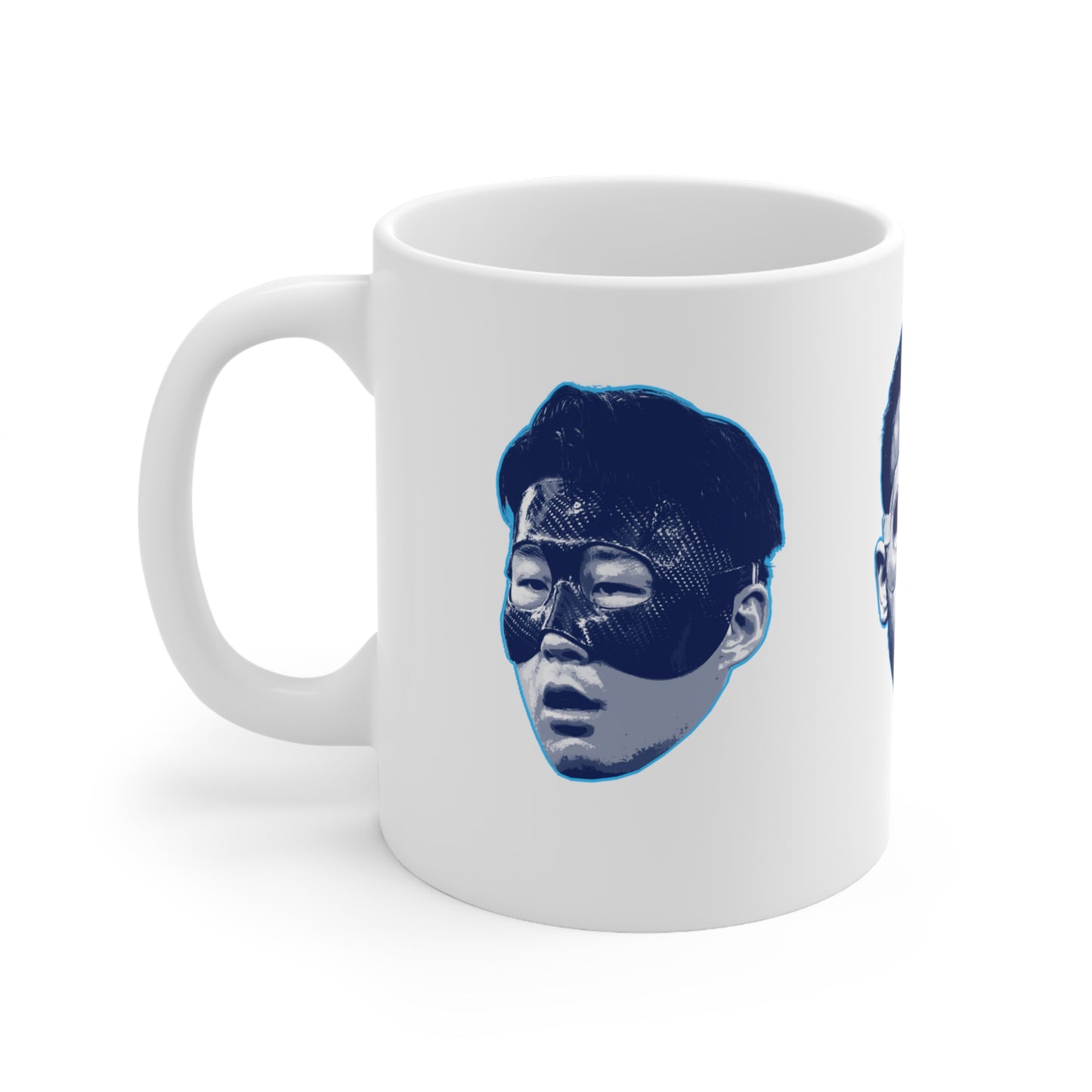 Tottenham Masked Men Son Heung-min Harry Kane Dejan Kulusevski Coffee Mug