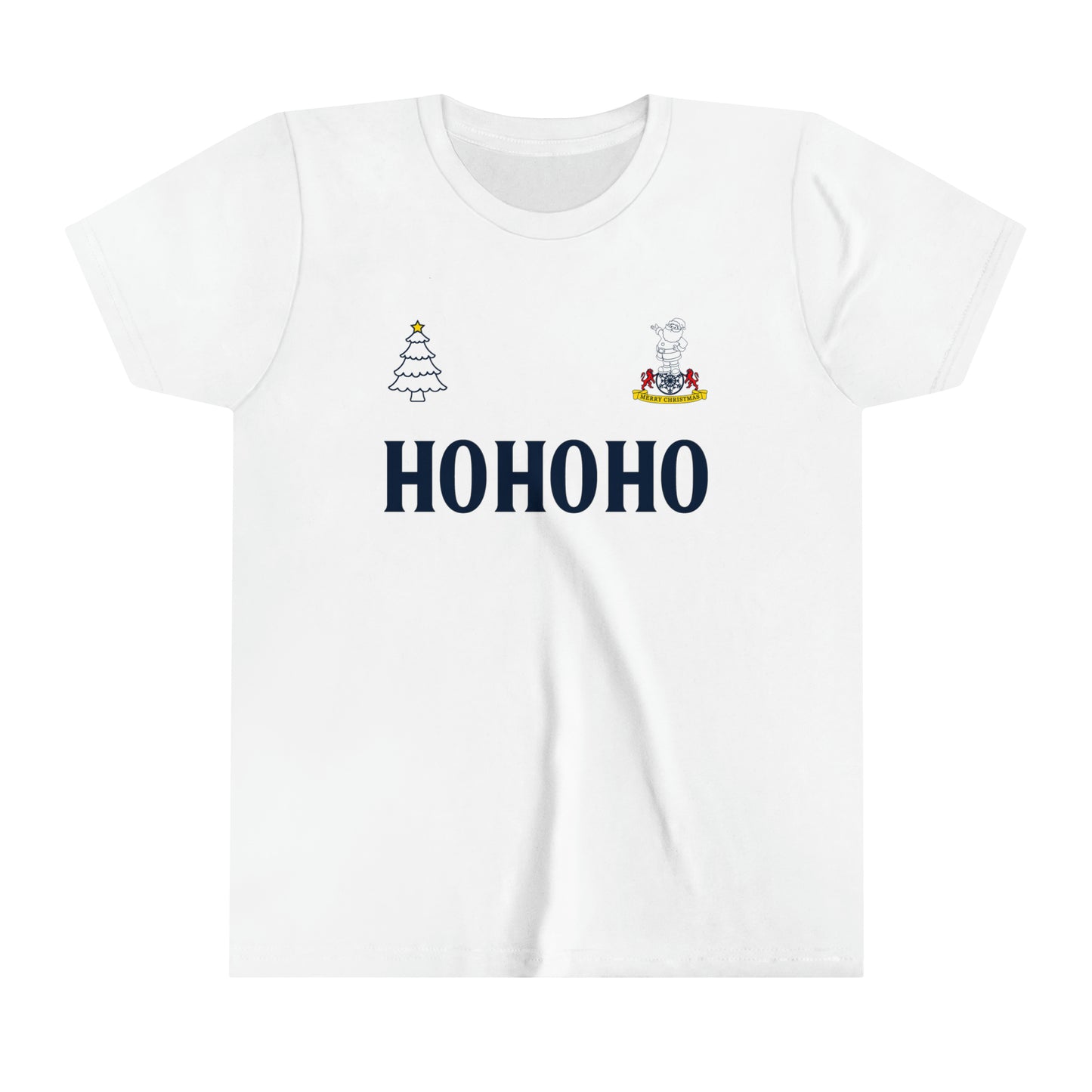 Tottenham Retro Kit Christmas Jumper-Style Youth Short Sleeve Tee