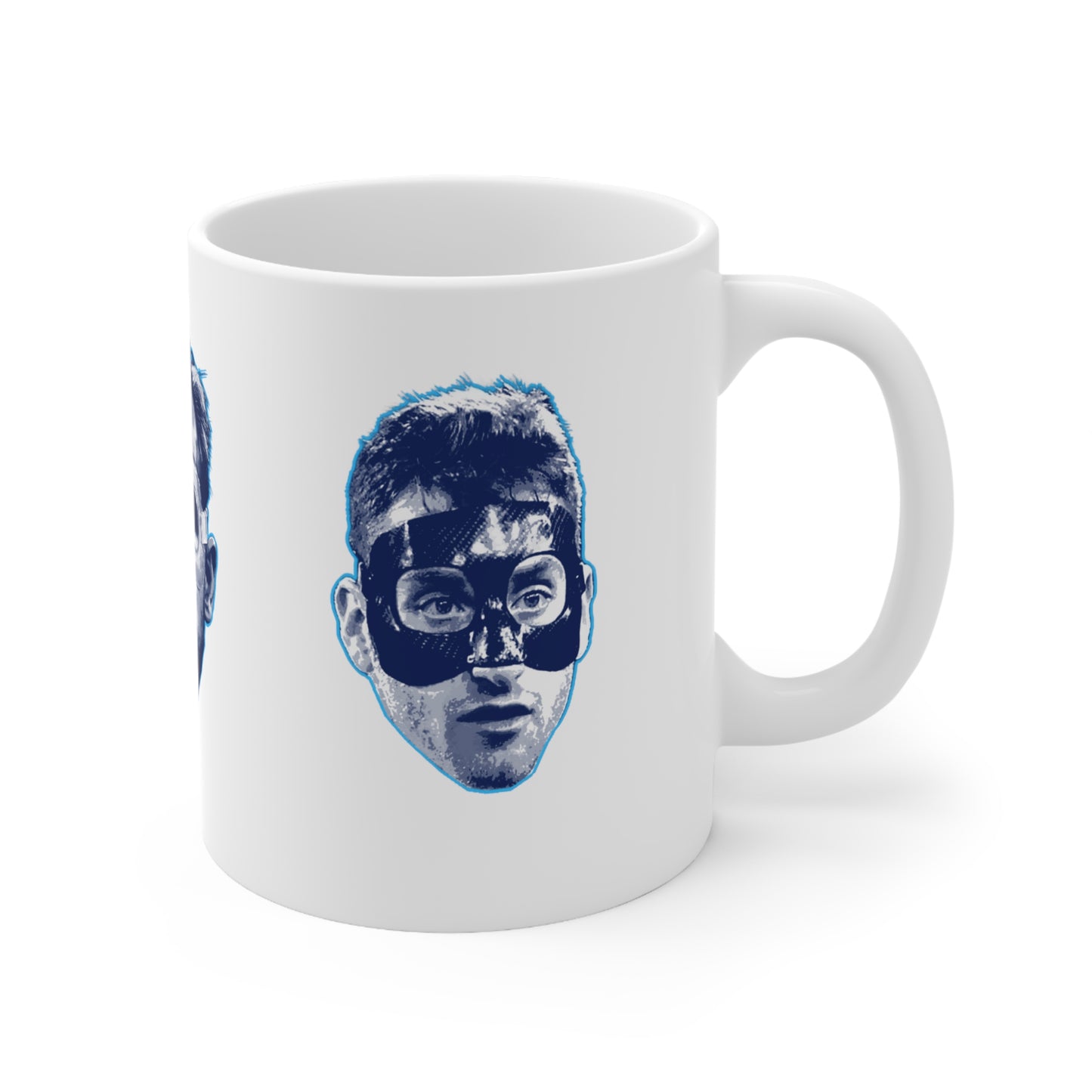 Tottenham Masked Men Son Heung-min Harry Kane Dejan Kulusevski Coffee Mug