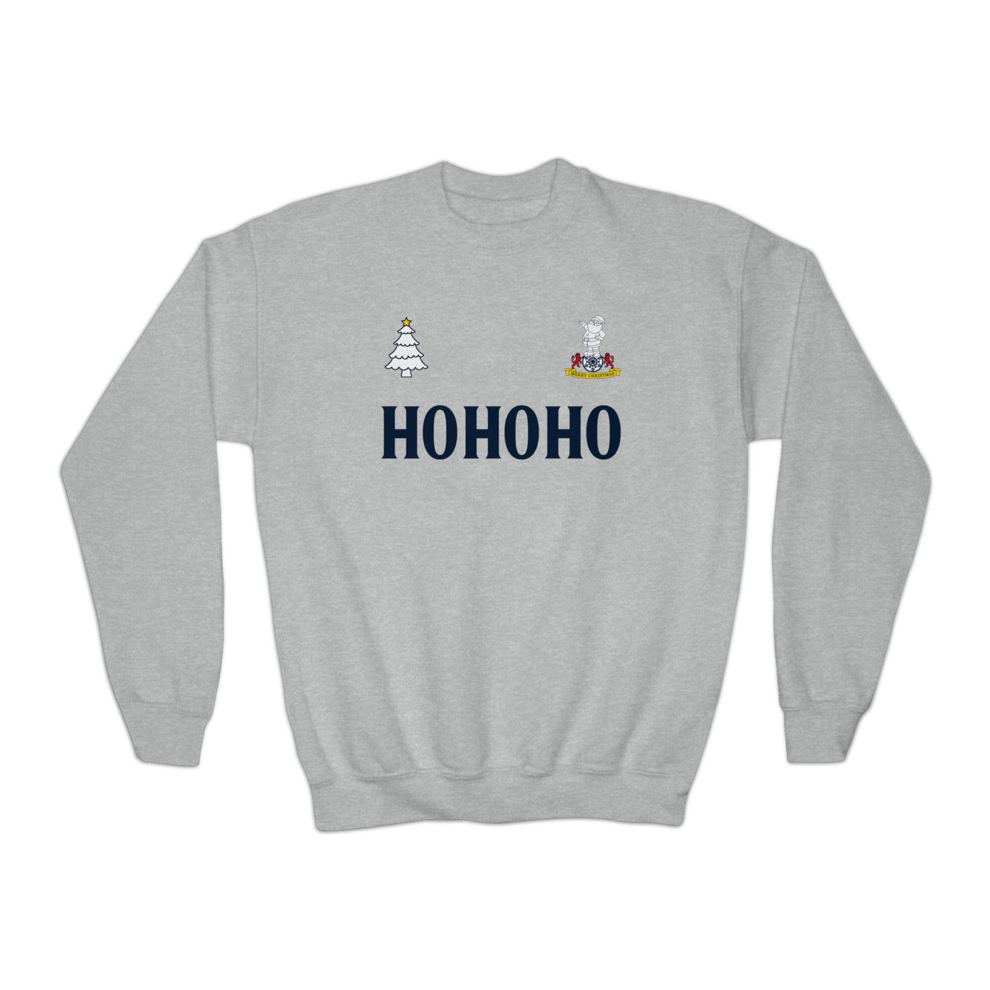 Youth Tottenham Retro Kit Christmas Jumper-Style Crewneck Sweatshirt