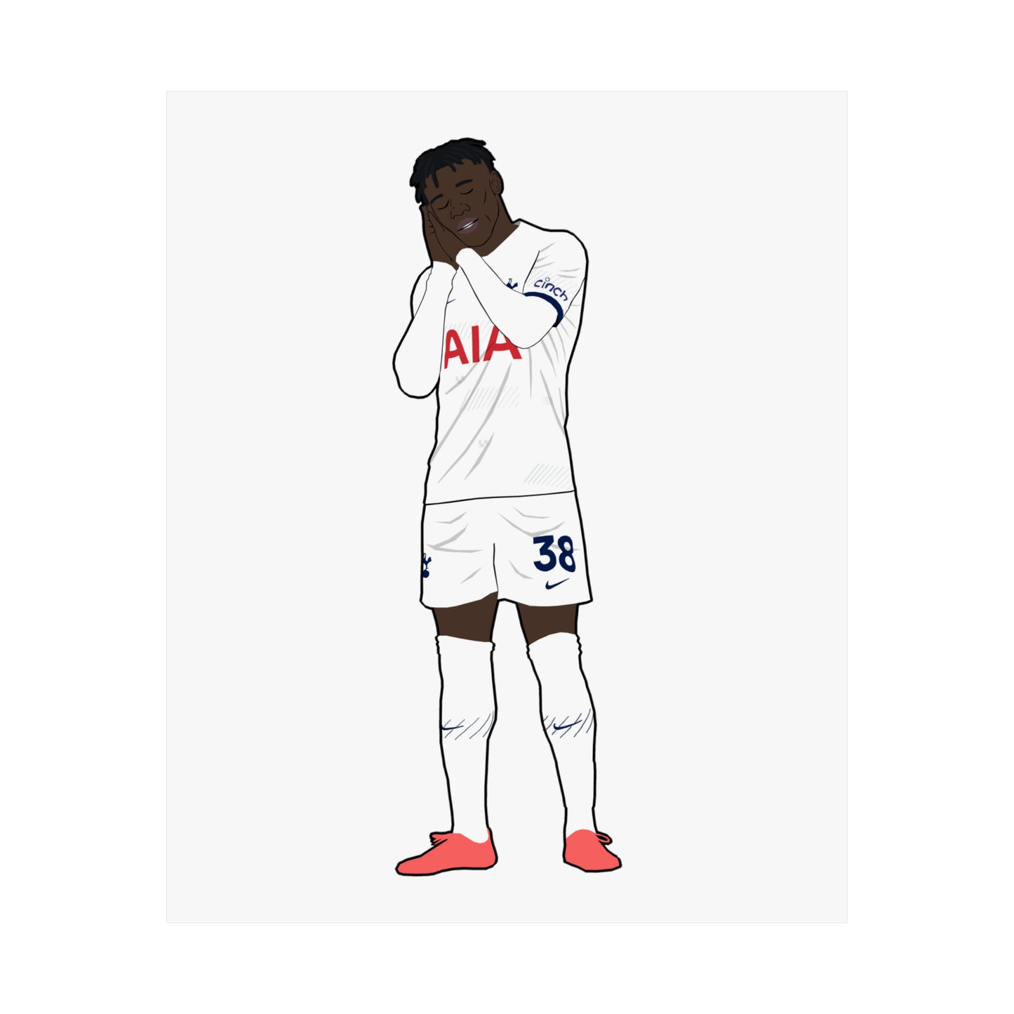 Destiny Udogie Tottenham Poster