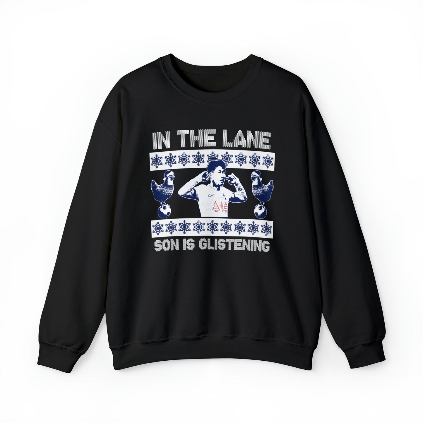 Son Heung-min In The Lane Christmas Jumper-Style Crewneck Sweatshirt