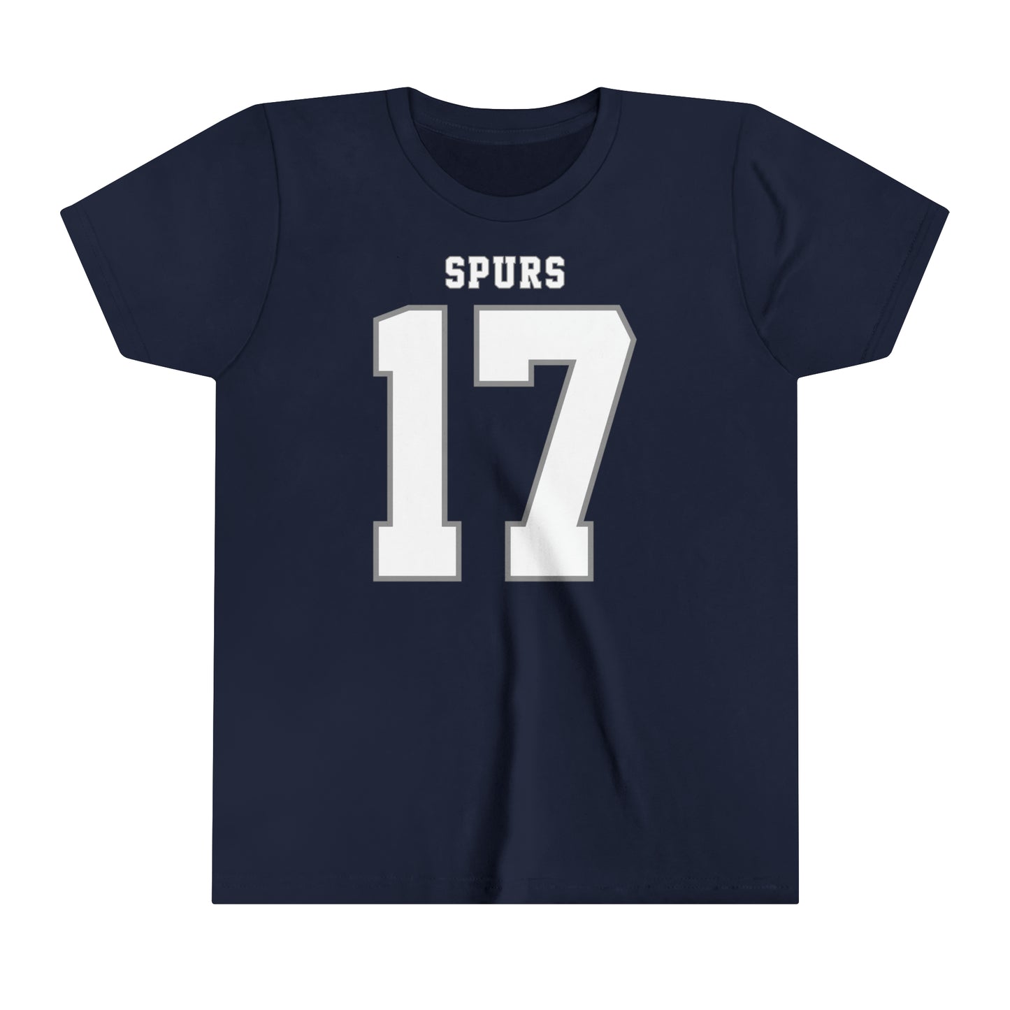 Cristian Romero Tottenham Hotspur NFL Style Youth Short Sleeve Tee (front and back)