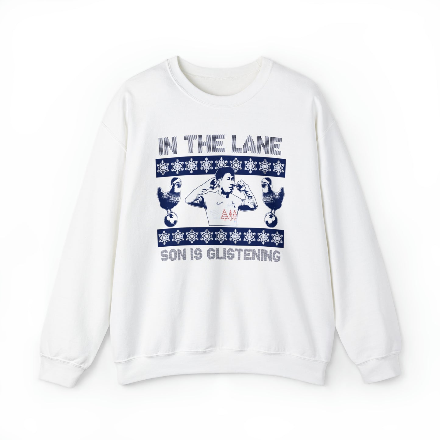 Son Heung-min In The Lane Christmas Jumper-Style Crewneck Sweatshirt