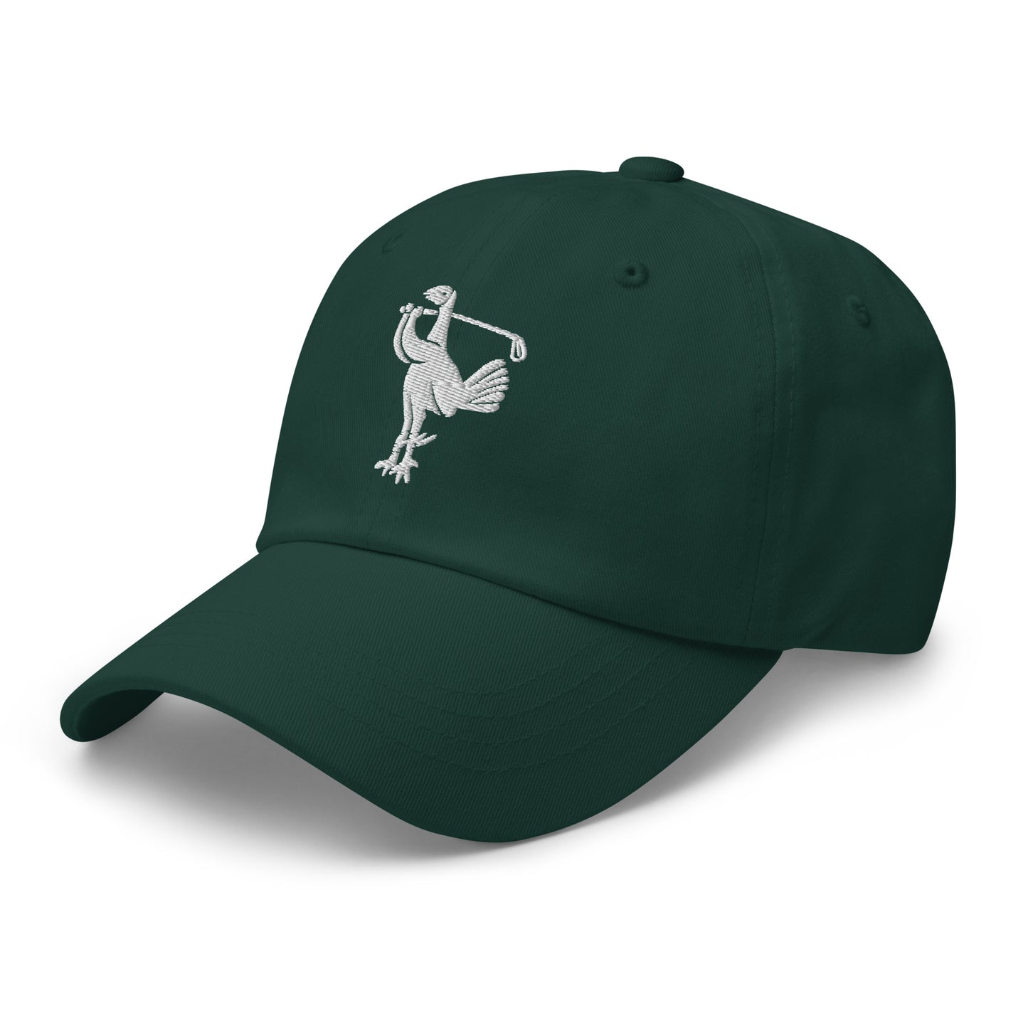 Retro Golfing Cockerel Dad Hat