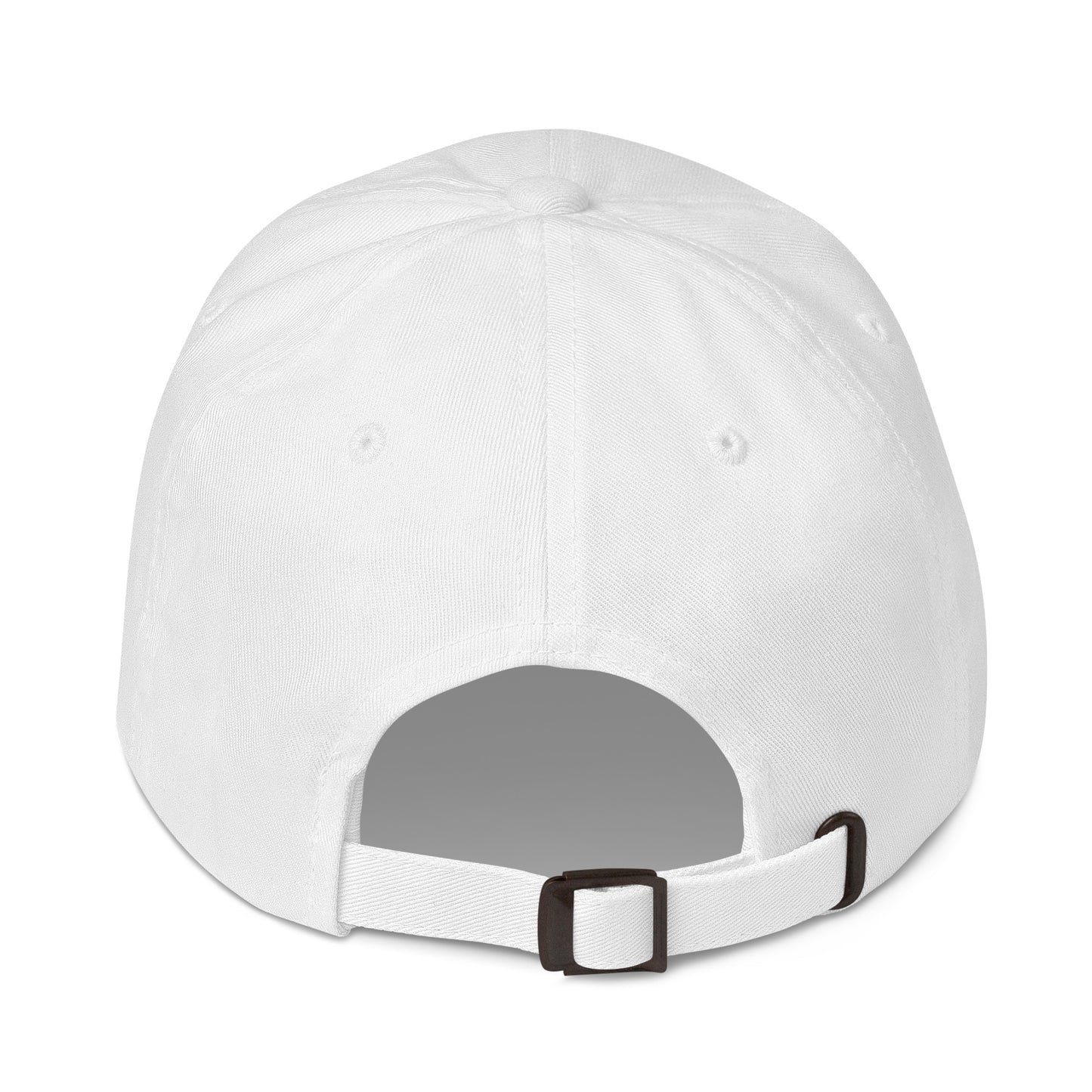 Retro Golfing Cockerel White Dad Hat