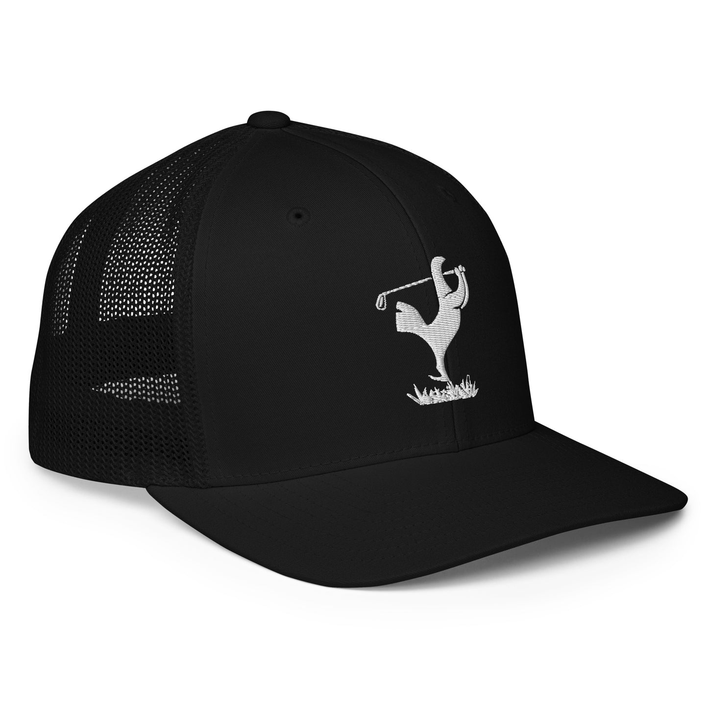 Golfing Cockerel Tottenham Flex Fit Closed Back Hat