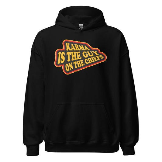 Karma Is The Guy On The Chiefs Kelce Swift Arrowhead Hoodie