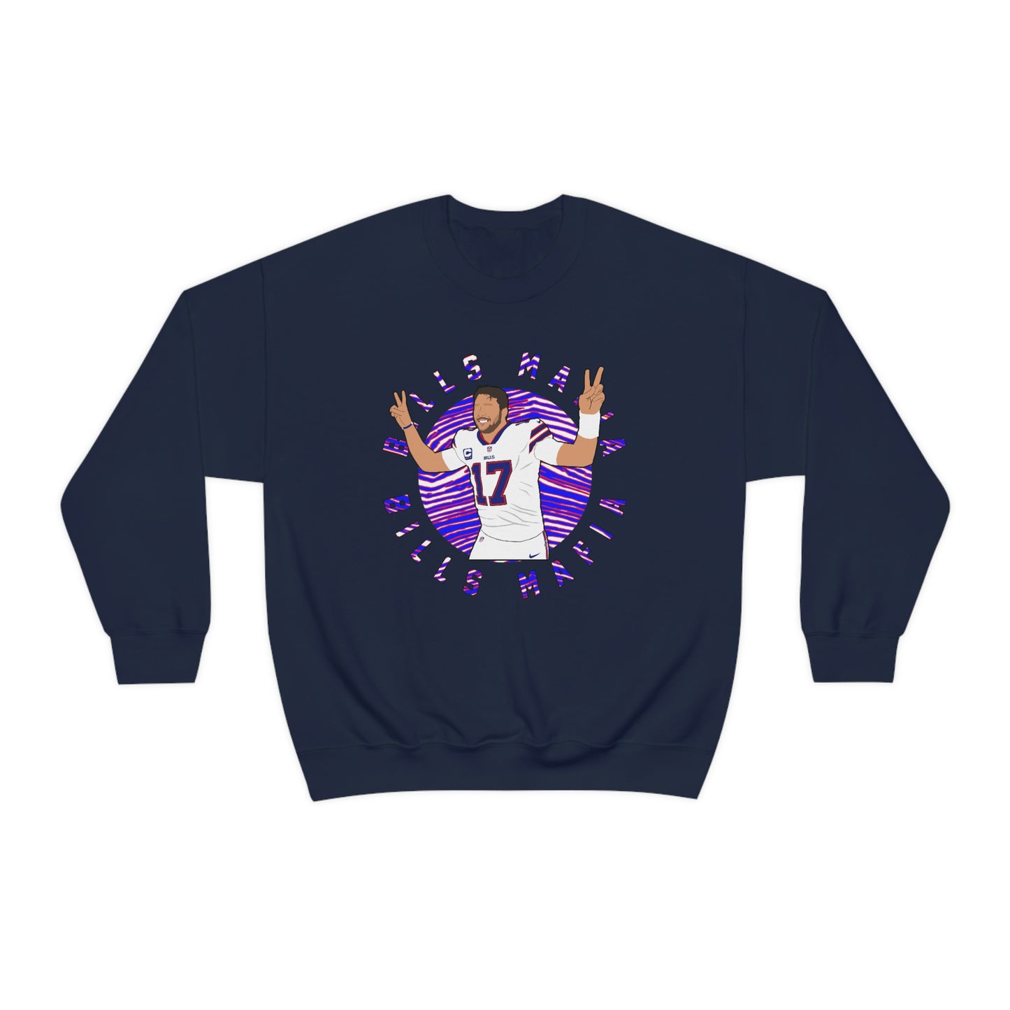 Josh Allen Bills Mafia Buffalo Bills Crewneck Sweatshirt