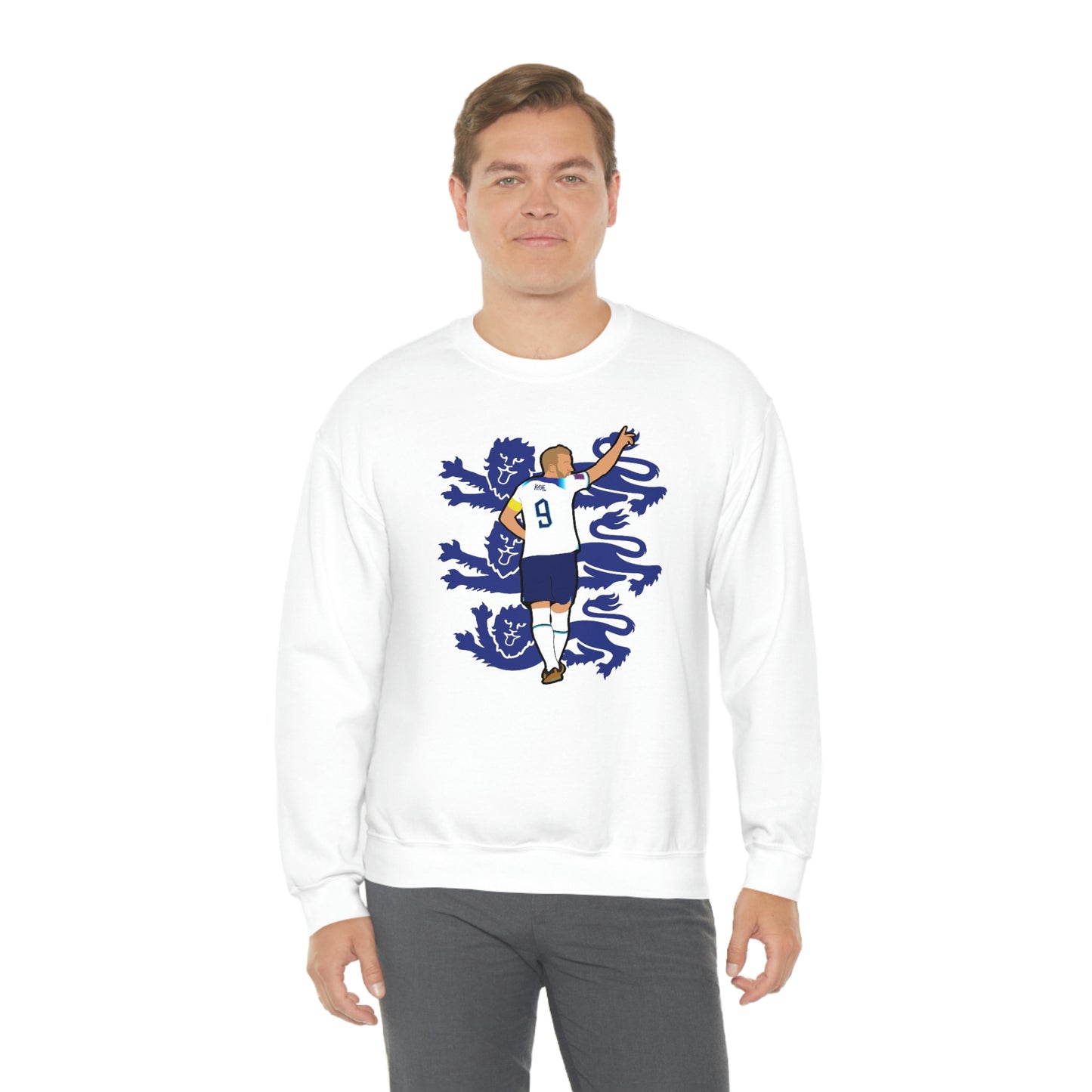 Harry Kane England Three Lions Crewneck Sweatshirt