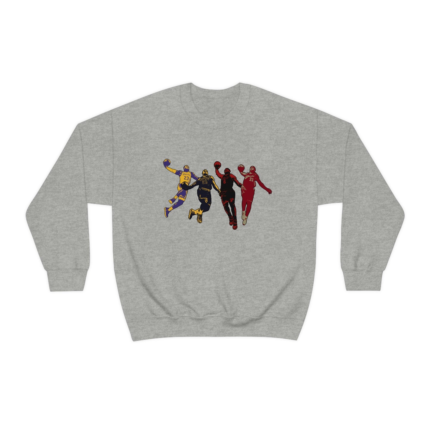 Lebron James Crewneck Sweatshirt (Cleveland Cavaliers, Miami Heat, Los Angeles Lakers)