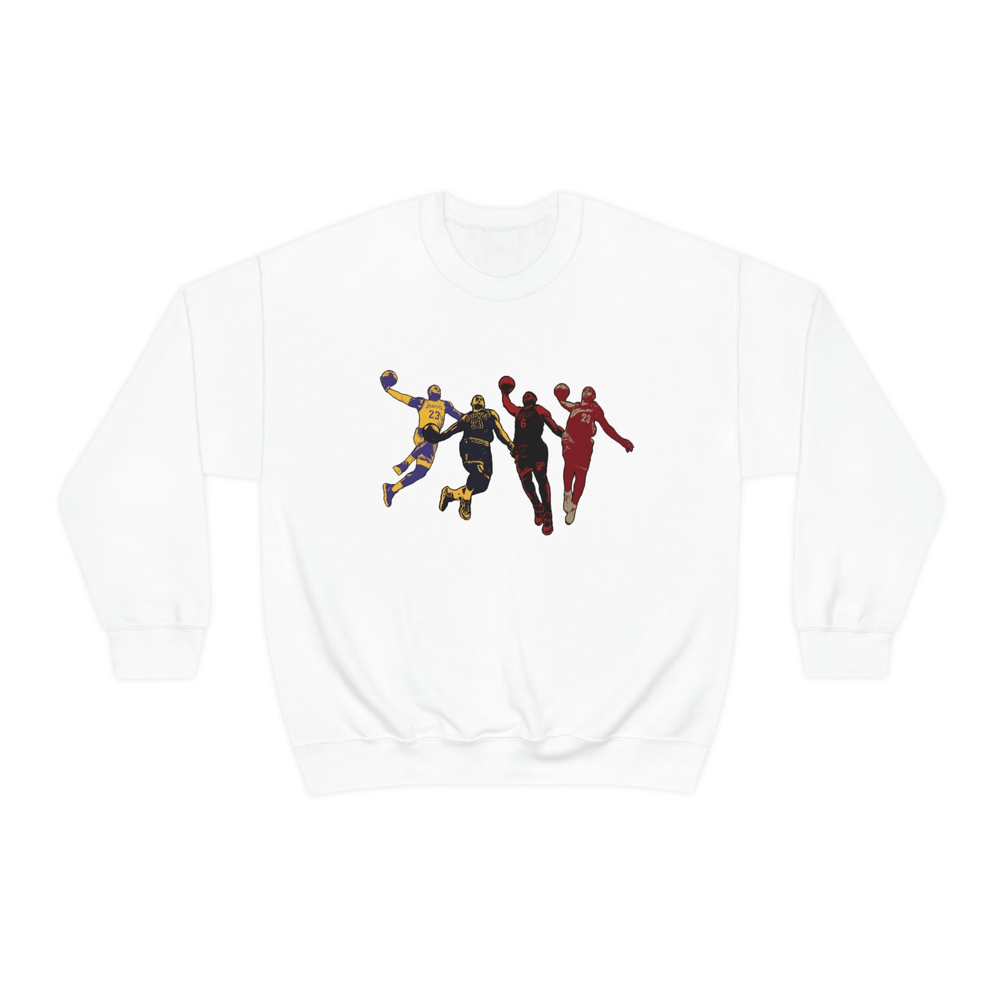 Lebron James Crewneck Sweatshirt (Cleveland Cavaliers, Miami Heat, Los Angeles Lakers)