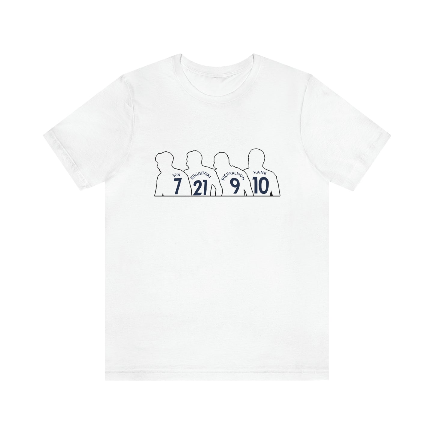 Tottenham Hotspur Attackers Son Heung-min Dejan Kulusevski Richarlison Harry Kane T-Shirt