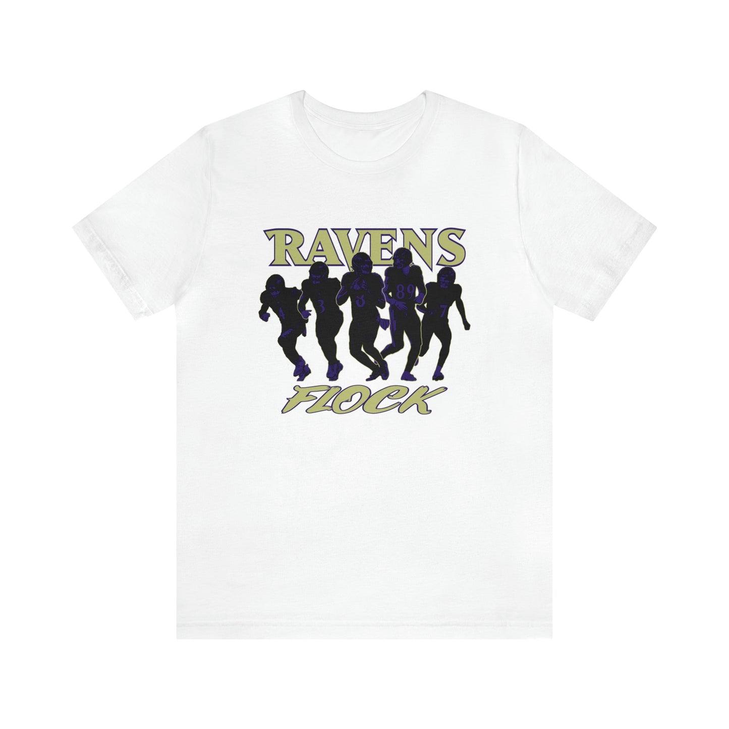 Baltimore Ravens #RavensFlock T-Shirt Lamar Jackson, Odell Beckham Jr., Mark Andrews, Zay Flowers, Rashod Bateman