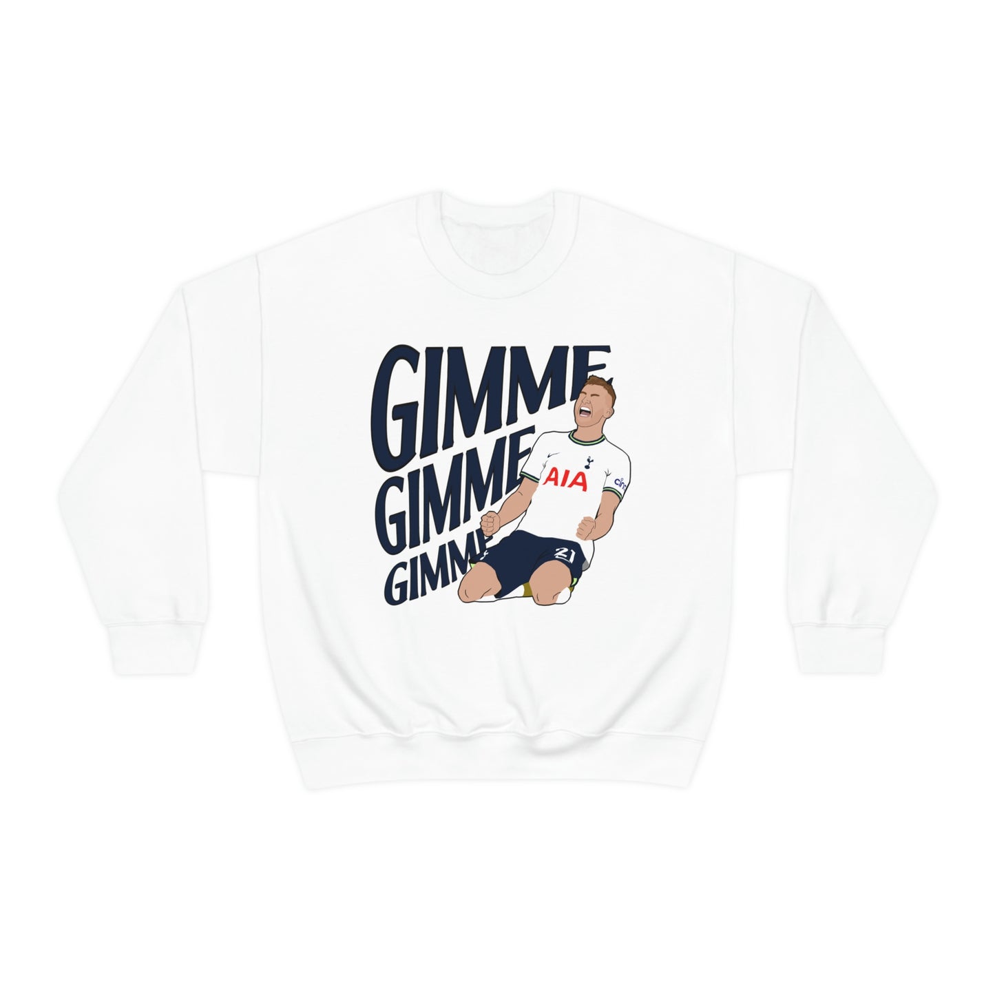 Dejan Kulusevski Gimme Gimme Gimme A Ginger From Sweden Tottenham Hotspur Crewneck Sweatshirt