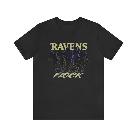 Baltimore Ravens #RavensFlock T-Shirt Lamar Jackson, Odell Beckham Jr., Mark Andrews, Zay Flowers, Rashod Bateman