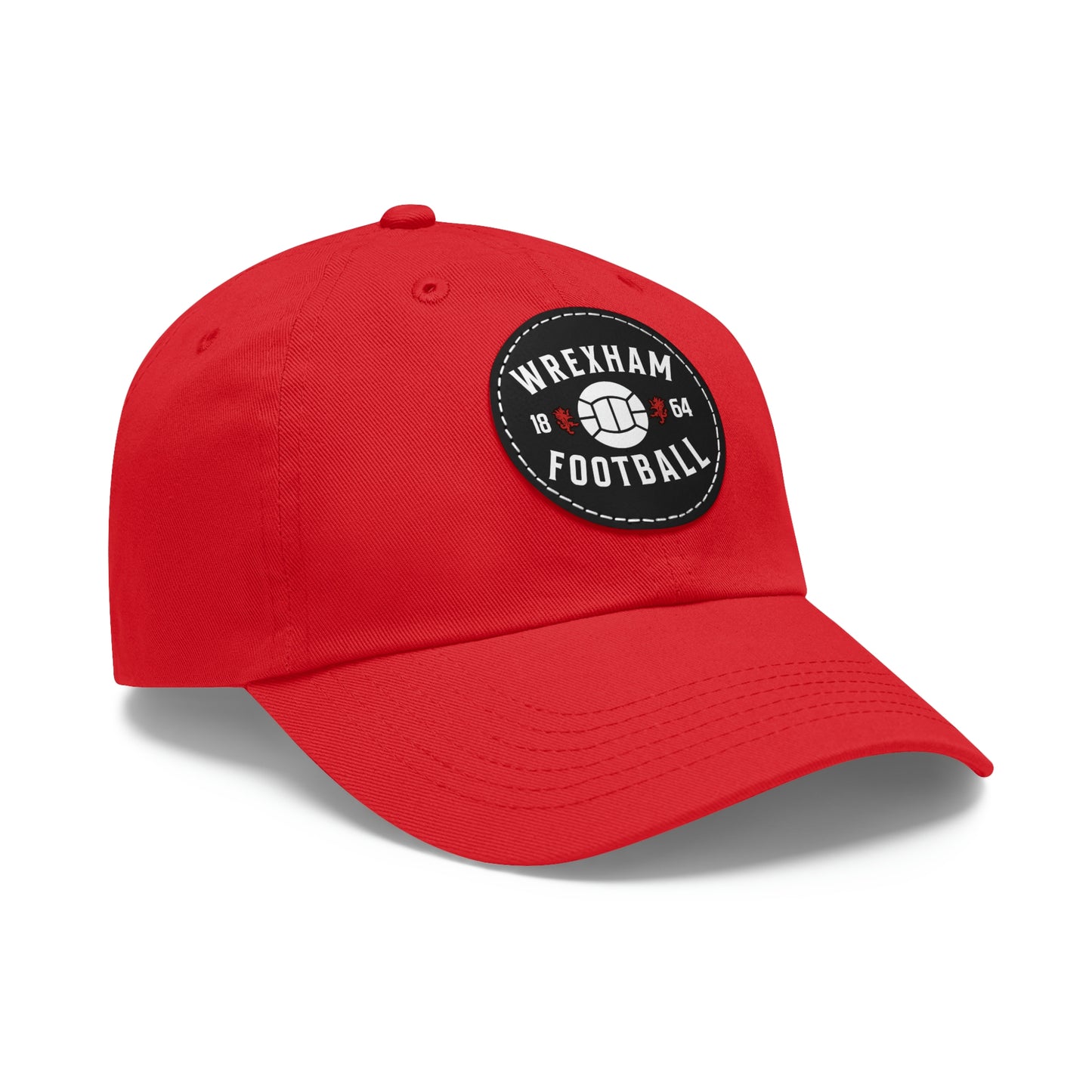 Wrexham Football 1864 Leather Patch Dad Hat