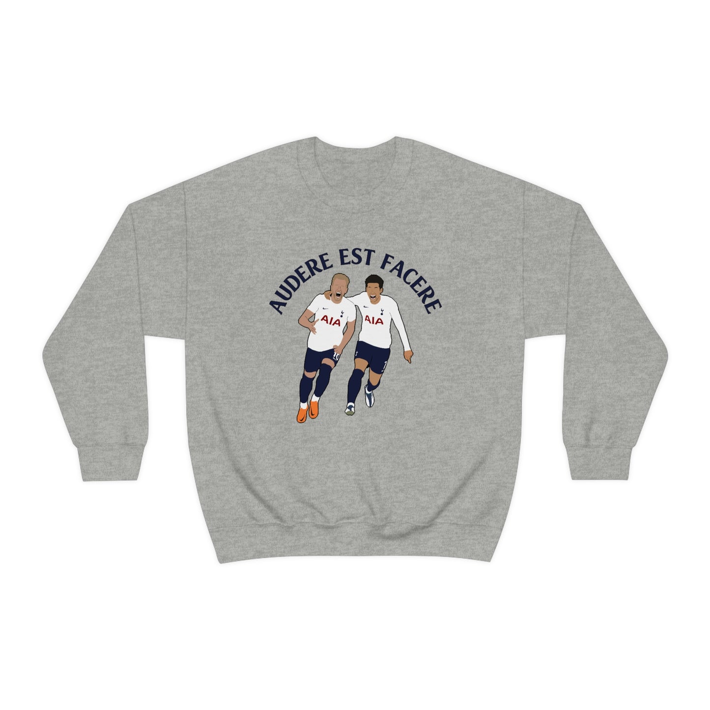 Harry Kane Son Heung-min Audere est Facere Tottenham Hotspur Crewneck Sweatshirt