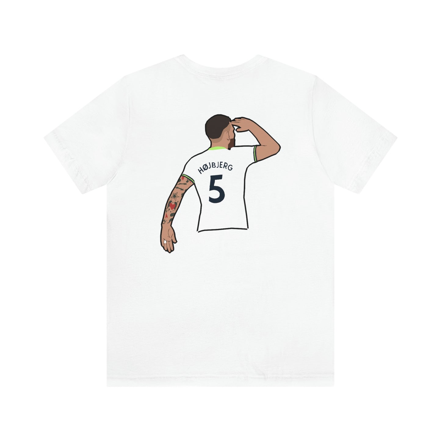 Pierre-Emile Hojbjerg Salute Tottenham Hotspur T-Shirt (Design on Front and Back)