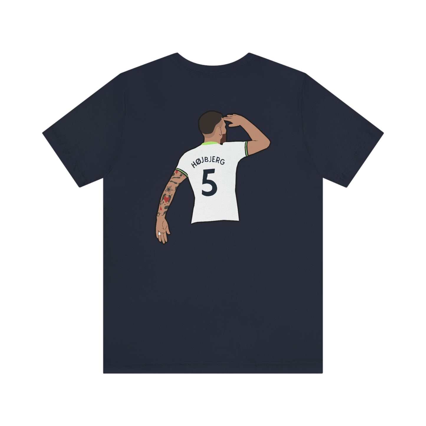 Pierre-Emile Hojbjerg Salute Tottenham Hotspur T-Shirt (Design on Front and Back)