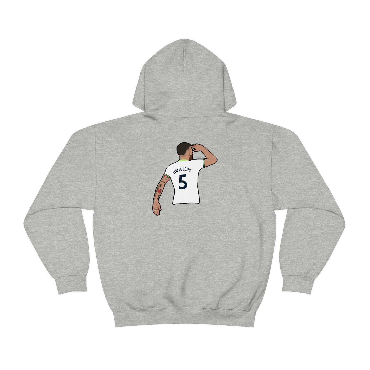 Pierre-Emile Hojbjerg Salute Tottenham Hotspur Hoodie (Design on front and back)