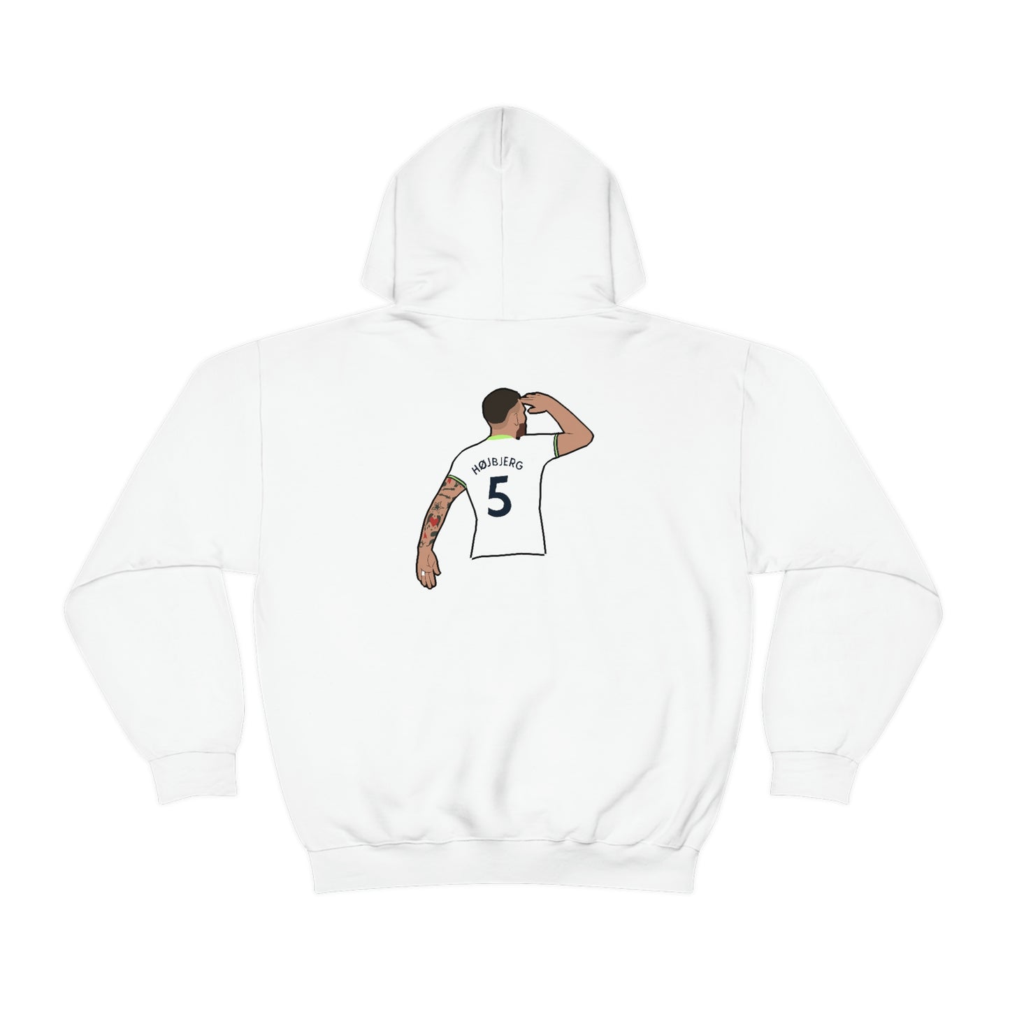 Pierre-Emile Hojbjerg Salute Tottenham Hotspur Hoodie (Design on front and back)