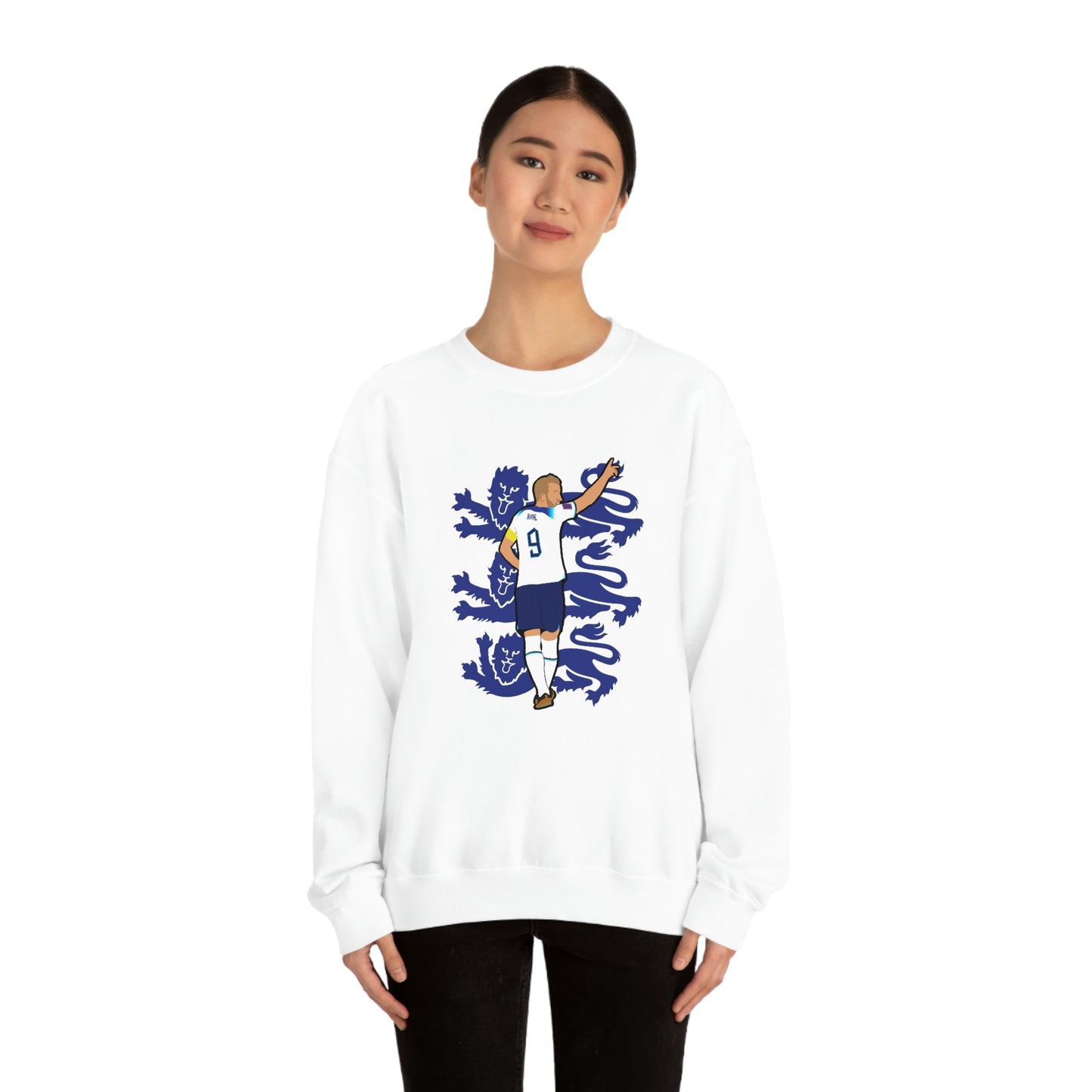 Harry Kane England Three Lions Crewneck Sweatshirt