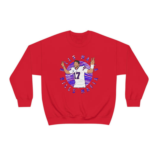 Josh Allen Bills Mafia Buffalo Bills Crewneck Sweatshirt