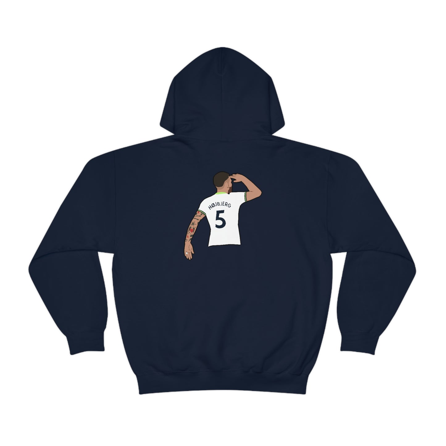 Pierre-Emile Hojbjerg Salute Tottenham Hotspur Hoodie (Design on front and back)