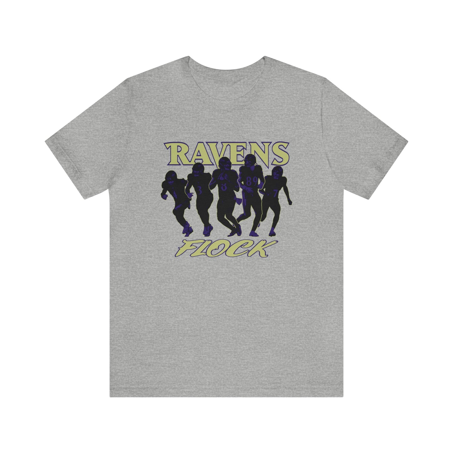 Baltimore Ravens #RavensFlock T-Shirt Lamar Jackson, Odell Beckham Jr., Mark Andrews, Zay Flowers, Rashod Bateman