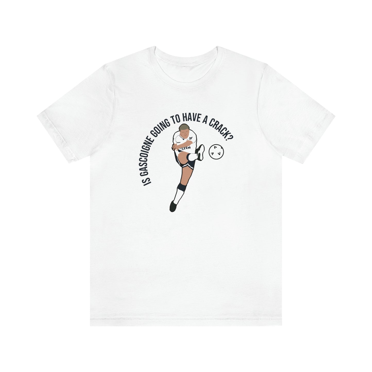 Paul Gascoigne "Is Gascoigne Going To Have A Crack?" Tottenham Hotspur T-Shirt