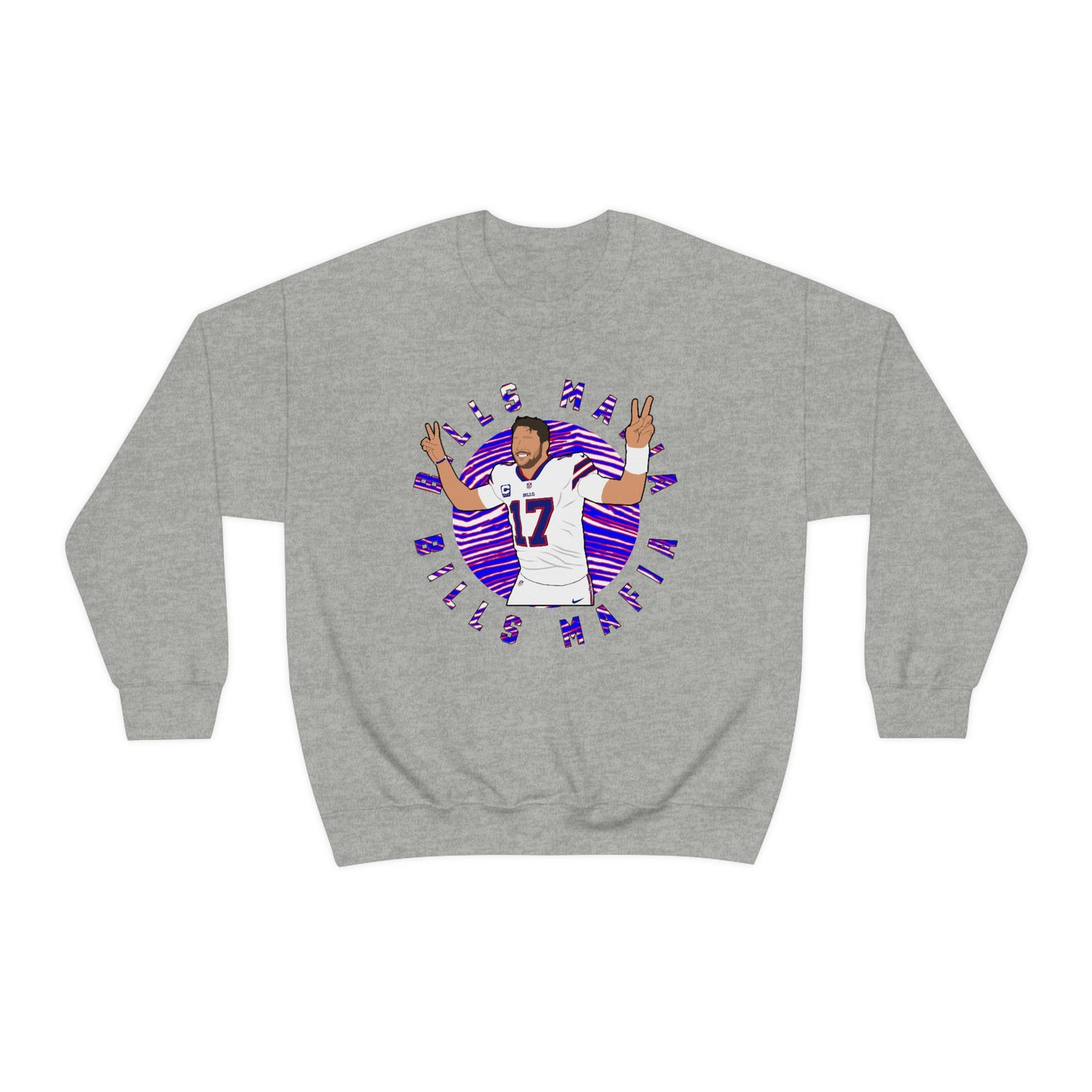 Josh Allen Bills Mafia Buffalo Bills Crewneck Sweatshirt