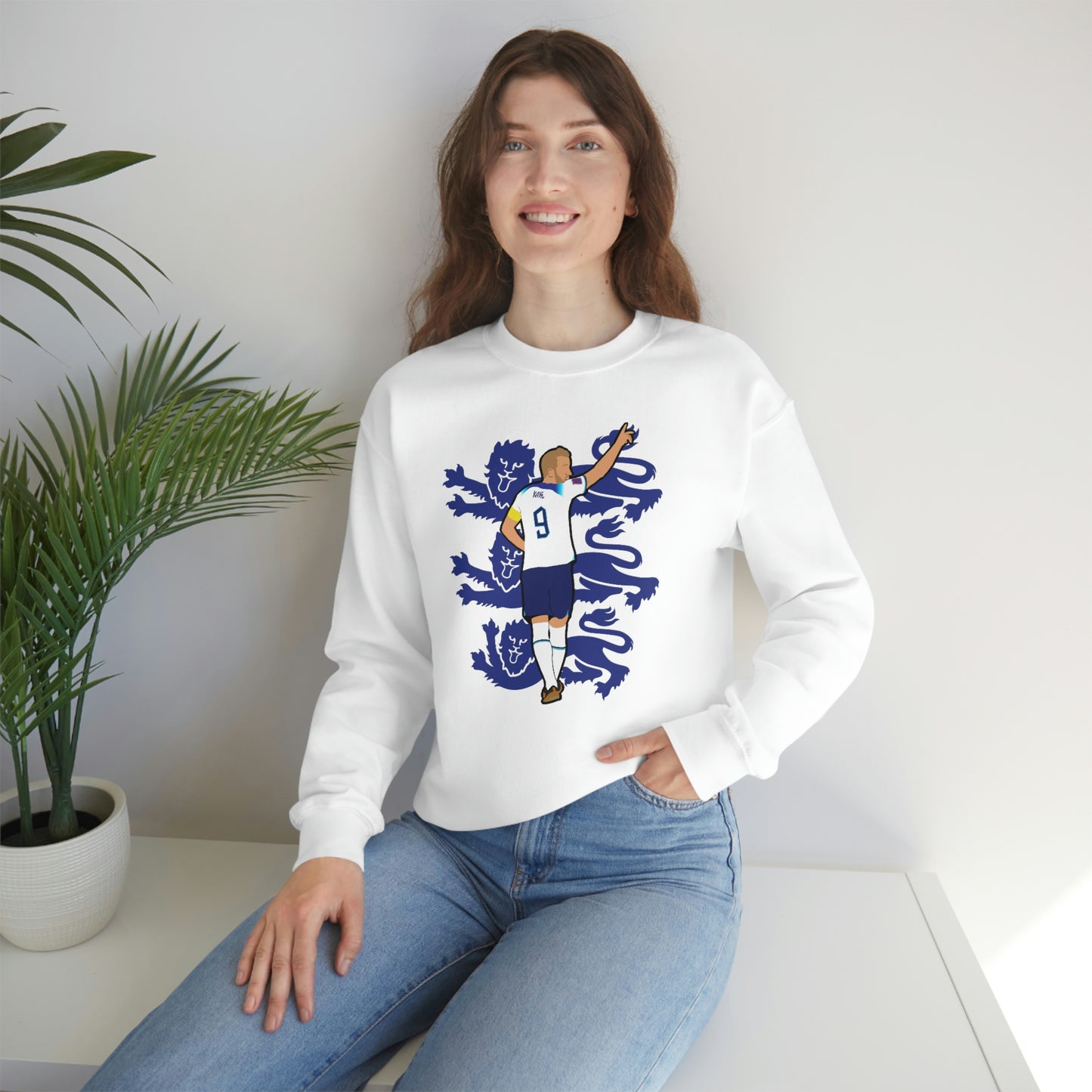 Harry Kane England Three Lions Crewneck Sweatshirt