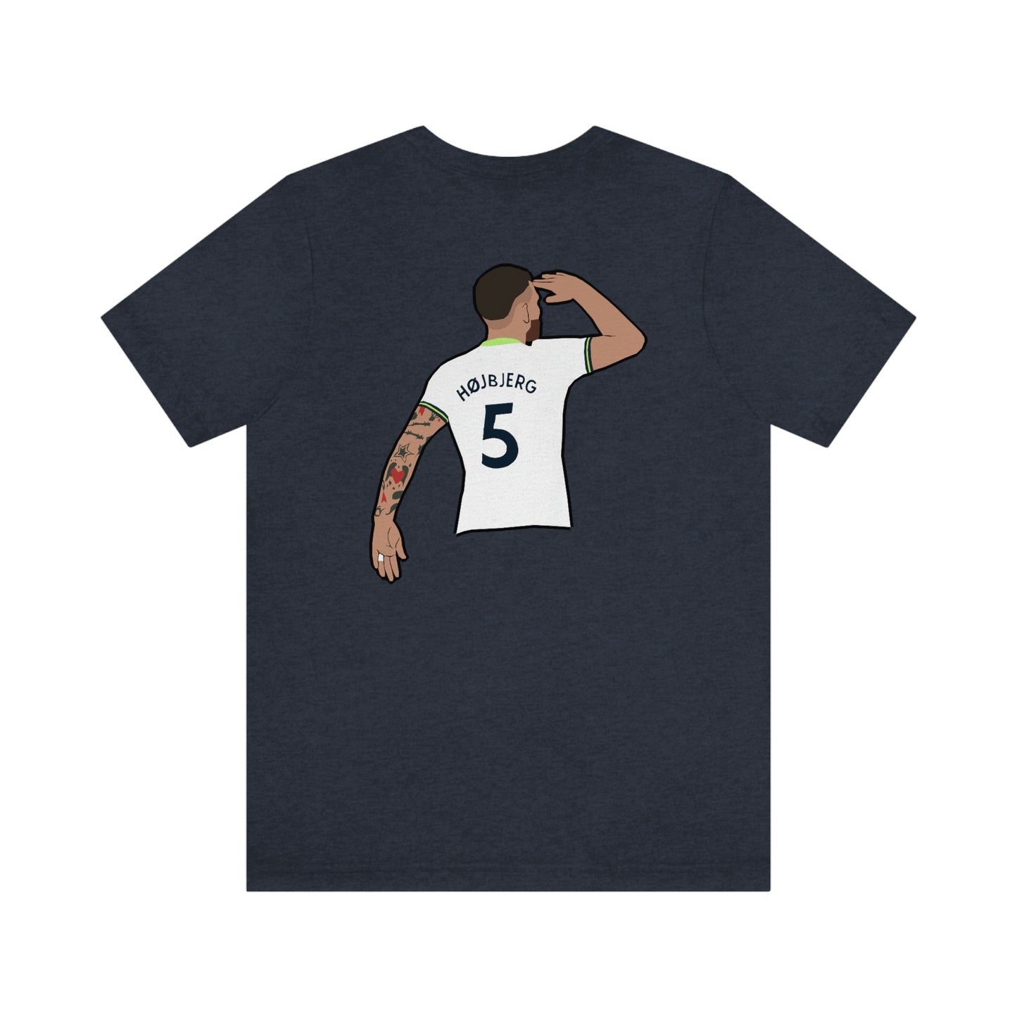 Pierre-Emile Hojbjerg Salute Tottenham Hotspur T-Shirt (Design on Front and Back)