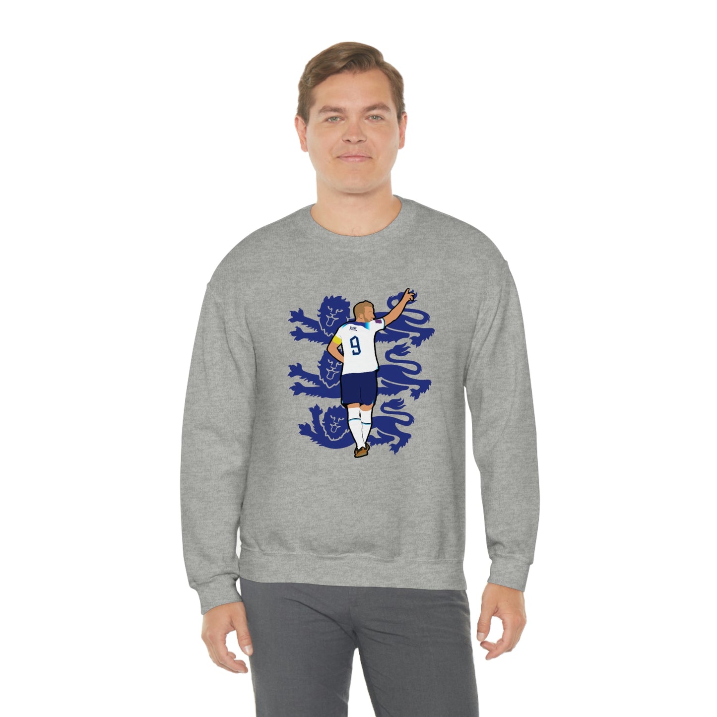 Harry Kane England Three Lions Crewneck Sweatshirt